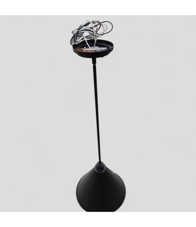 47709 Hinkley Industrial Black Cone Pendant Light Fixture