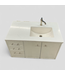 47727 White Floating Vanity Sink Top & Faucet 41"