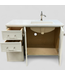 47727 White Floating Vanity Sink Top & Faucet 41"