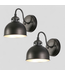 47735 LNC Donnish Brushed Black Wall Sconce 2-pack