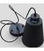 47740 Matte Black Single Pendant Light 3-Count