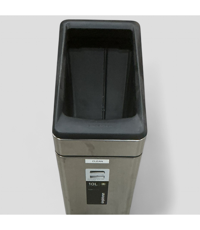 47741 Simple Human Stainless Steel Trash Can 10L