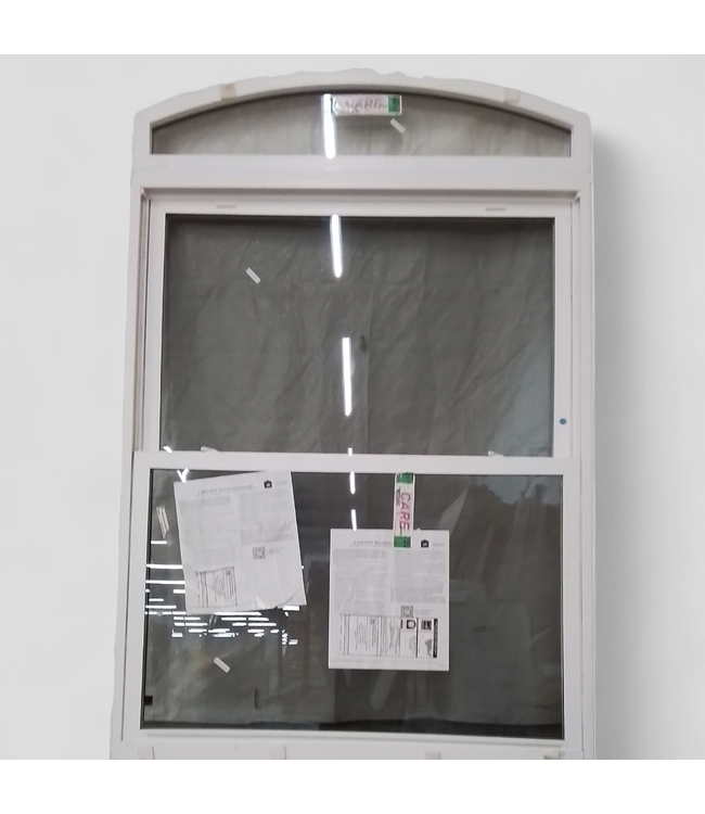 47751 Jeld-Wen Arched Top White Vinyl Window 48"W