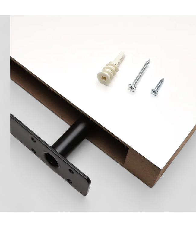 47759 Orgin 21 White Angular Corner Floating Shelf