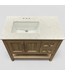47774 Style Selections Holly Latte Brown Vanity w/Sink Top