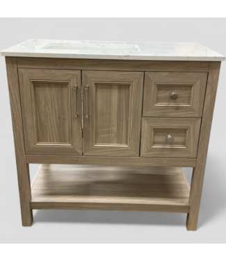 47774 Style Selections Holly Latte Brown Vanity w/Sink Top