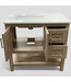 47774 Style Selections Holly Latte Brown Vanity w/Sink Top