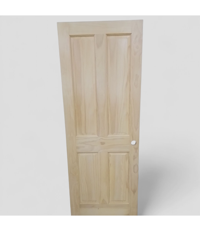 47783 4 -Panel Wood Grain Interior Door 30" x 80"