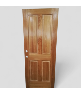 47782 4 -Panel Wood Grain Exterior Door 32" x 80"