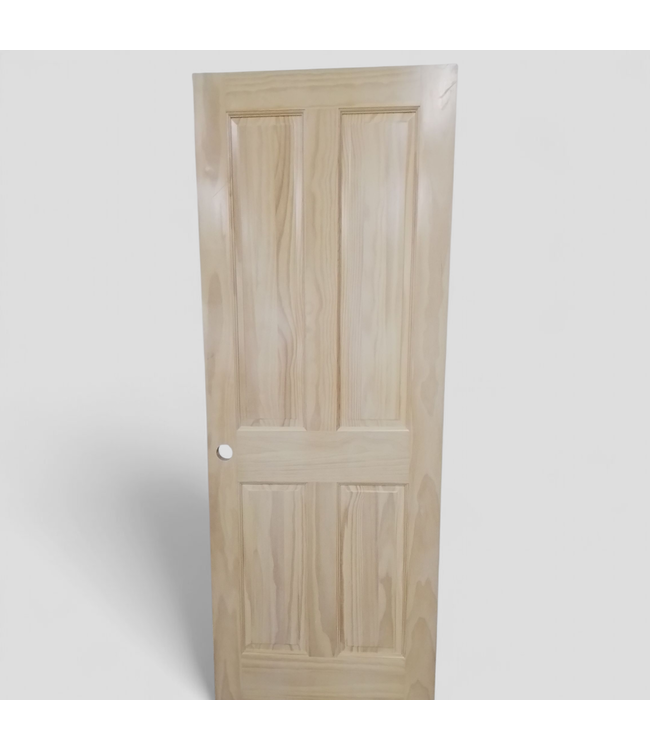 47796 4 -Panel Wood Grain Interior Door 30"W x 79.5"H