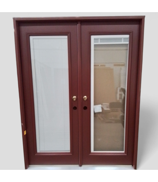 47801 Fiberglass Double French Patio Door 67"W x 79.5"H