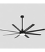 47806 Breezy Windmill Black Ceiling Fan w/LED 72"