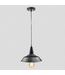 47833 LNC 1-Light Farmhouse Black Pendant Light