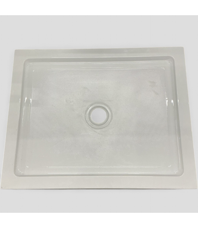 47835 OVE Decors White Center Drain Shower Pan 32" x 40"