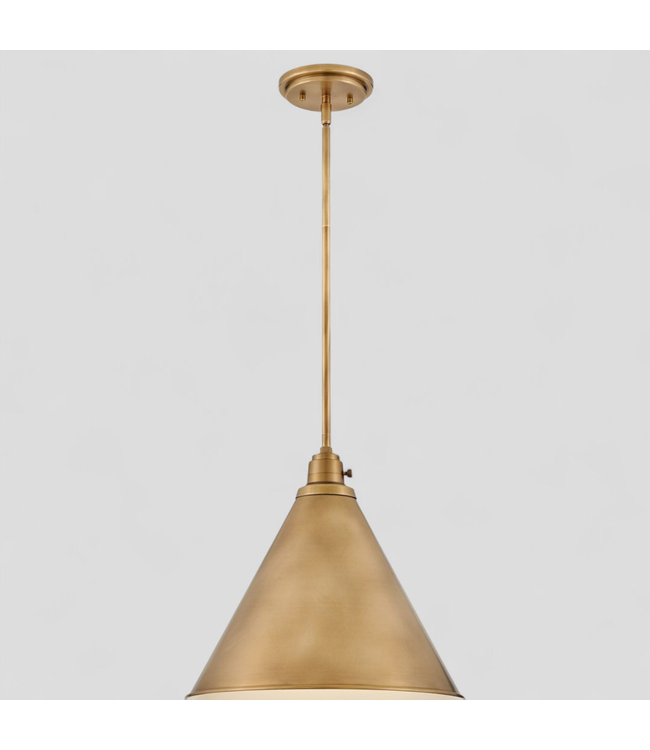47848 Hinkley Arti Medium Pendant Heritage Brass Finish