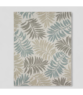 47861 Allen+Roth Stainmaster Fern Outdoor Area Rug 8' x 10'