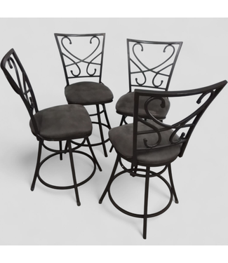 47862 Classic Swivel Dining Chairs (Set of 4)