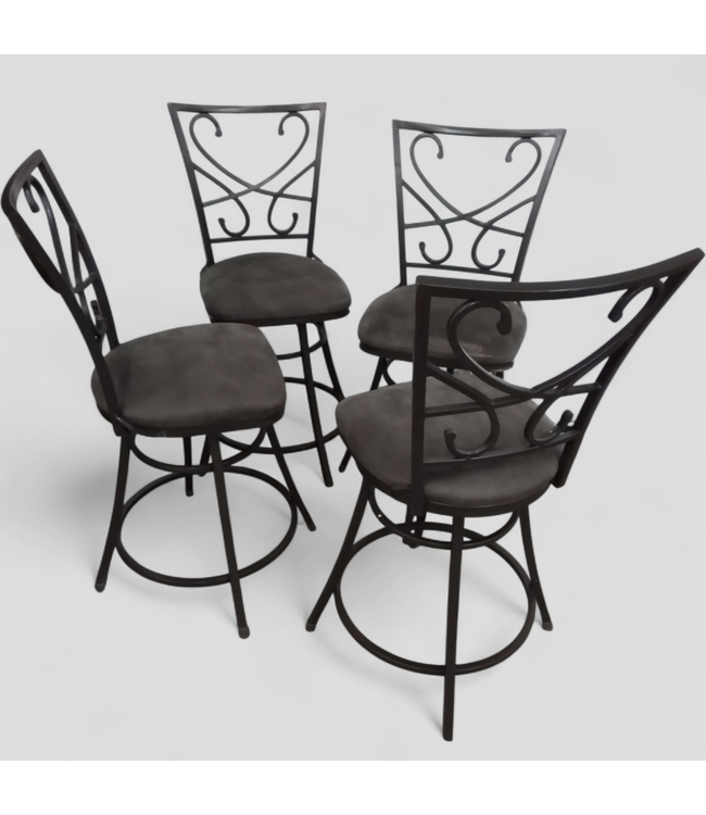 47862 Classic Swivel Dining Chairs (Set of 4)