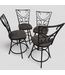 47862 Classic Swivel Dining Chairs (Set of 4)