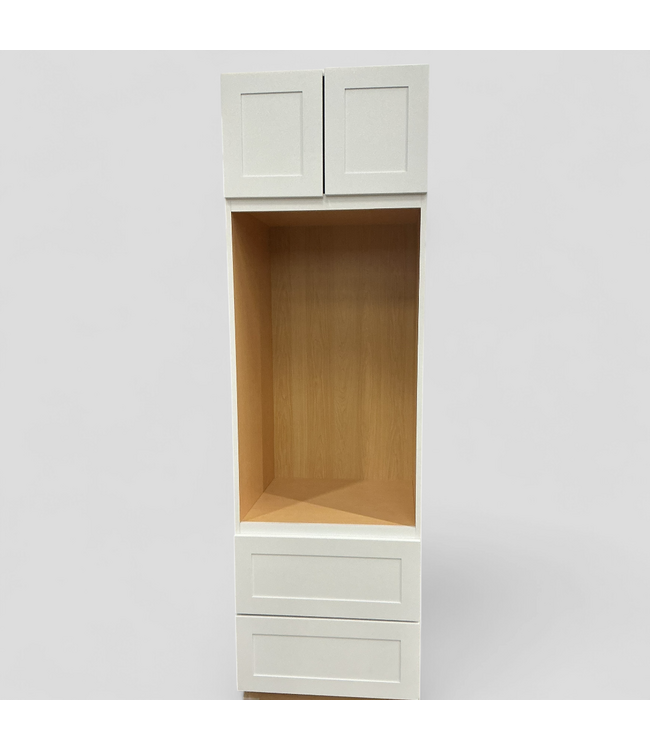 47873 White Tall Double Oven Cabinet 25.5"W x 86"H
