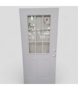 47885 1/2-Lite 9-Grids Exterior Door 36.75" x 79.25"