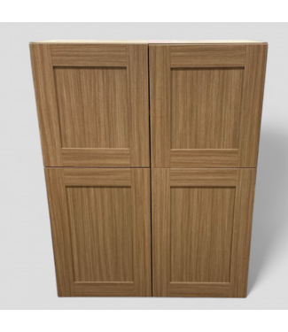 47892 Cashew Oak Stacked Upper Wall Cabinet 33"W