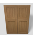 47892 Cashew Oak Stacked Upper Wall Cabinet 33"W