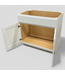 47895 Bright White Base Cabinet 35.375"W