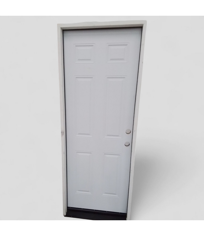47899 Prehung Steel 6 -Panel Exterior Door 30"W x 79"H