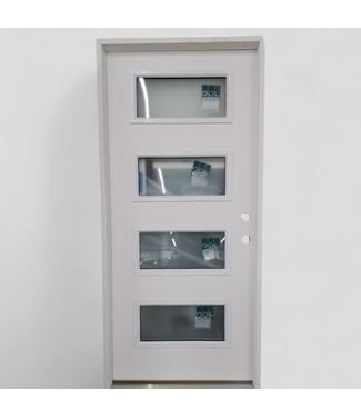 47900 Modern 4-Lite Pre-Hung Entry Door 36"W x 80"H