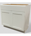 47895 Bright White Base Cabinet 35.375"W
