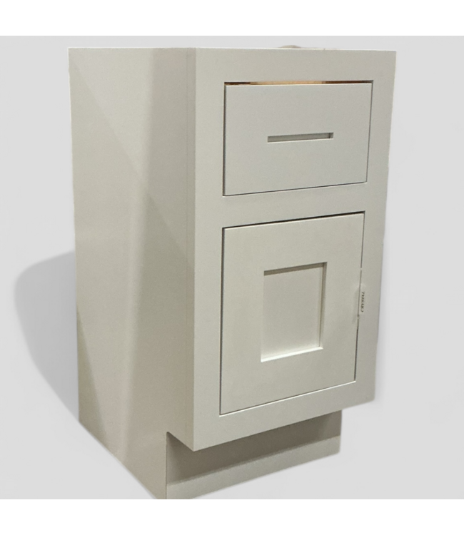 47887 Mini White Base Cabinet 12"W