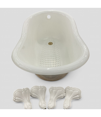 47911 Antique White Clawfoot Bathtub
