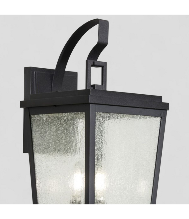 47931 Allen+Roth Mt Airy 3-Light Black Outdoor Wall Light