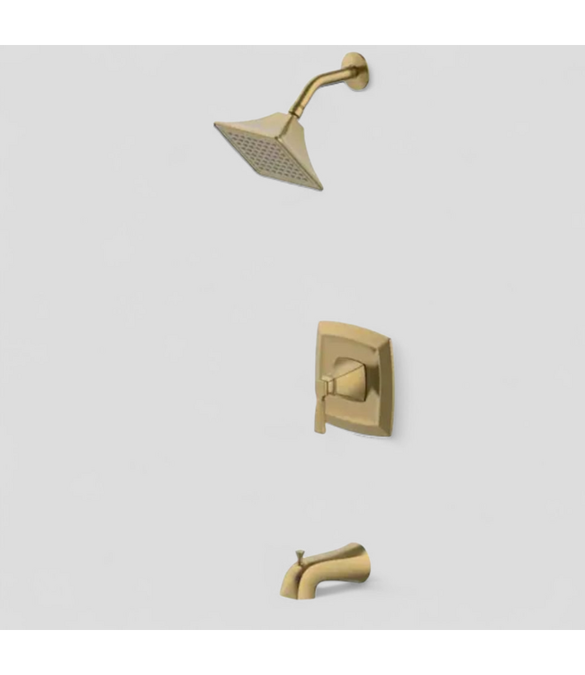47945 Allen+Roth Chelser Gold Bathtub & Shower Faucet