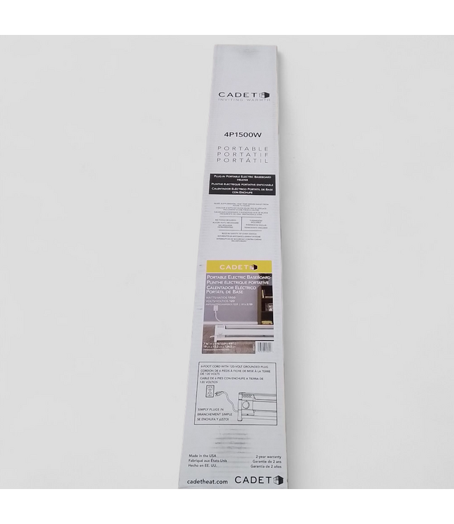47949 Cadet White Standard Electric Baseboard Heater 49"