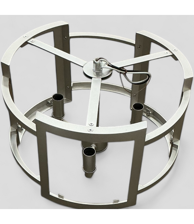 47951 Quoizel Lexon Brushed Nickel Semi Flush Mount