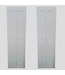 47955 Off-White 2-Panel Bi-Fold Doors Set of 2