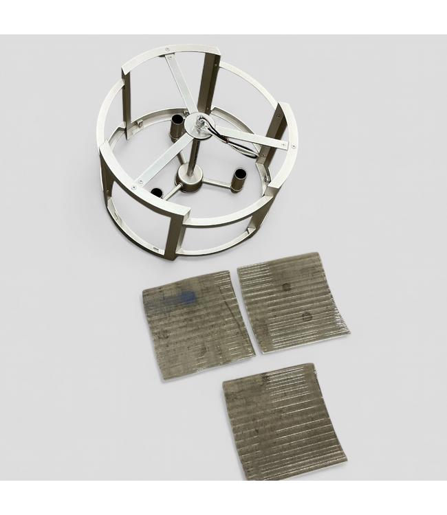 47951 Quoizel Lexon Brushed Nickel Semi Flush Mount