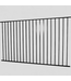 47962 Merchants Metals Monroe Black Steel Fence Panel