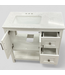 47983 Style Selections Holly White Bathroom Vanity 36"