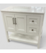 47983 Style Selections Holly White Bathroom Vanity 36"