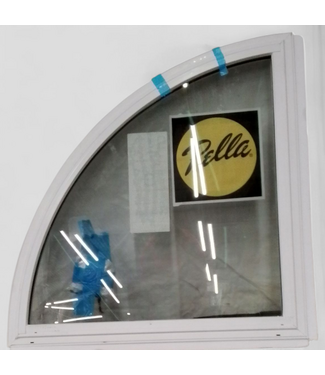 48004 White Vinyl Quarter-Circle Fixed Window 29.375" x 29.375"