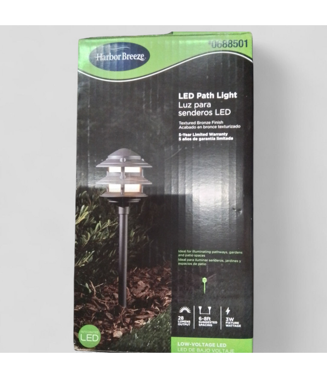 48012 Harbor Breeze Bronze LED Outdoor Path Light
