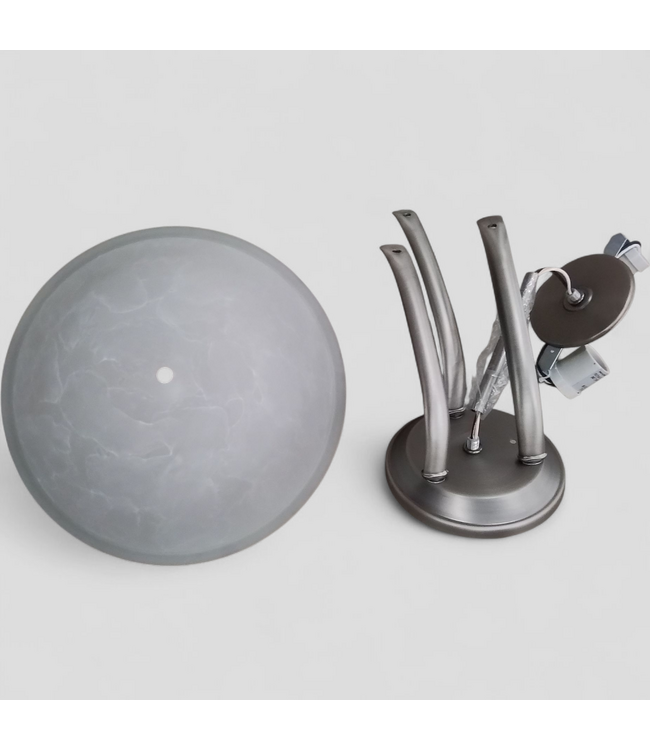 48024 allen + roth Brushed Nickel Semi-Flush Mount Light