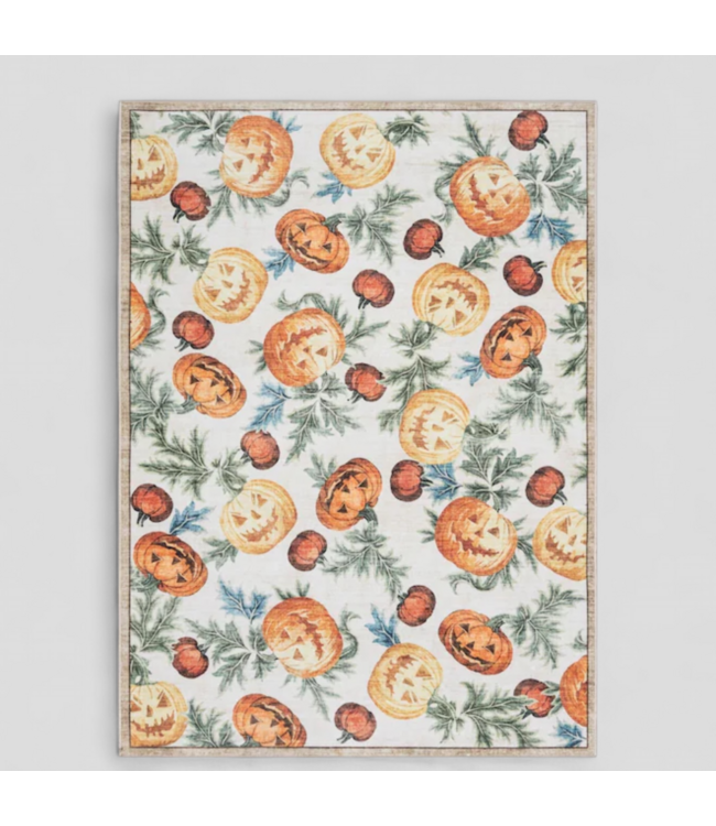 48036 Haunted Living Halloween Pumpkins Area Rug 3' x 5'