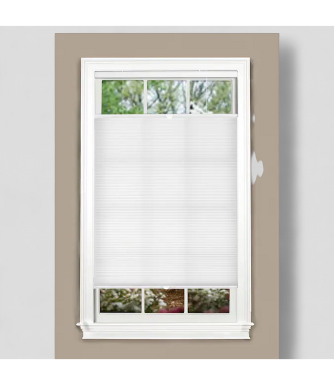 48037 Allen+Roth White Cordless Cellular Shade 29" x 72"