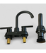 48043 Project Source Larton Black 2-Handle Faucet