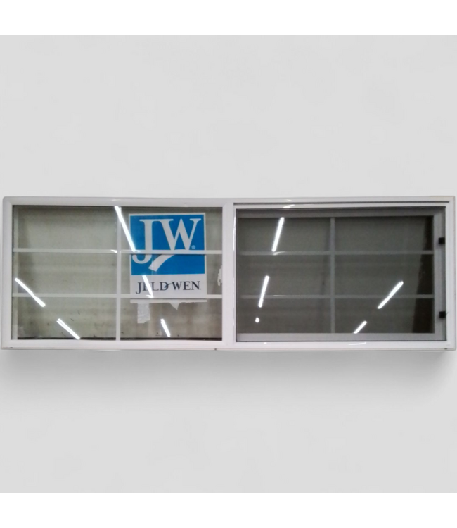 48056 JeldWen White Vinyl Horizontal Sliding Window 95.5"W