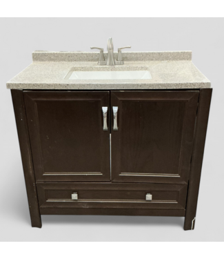 48081 Single Sink Bathroom Vanity with Sink Top 36.375"W